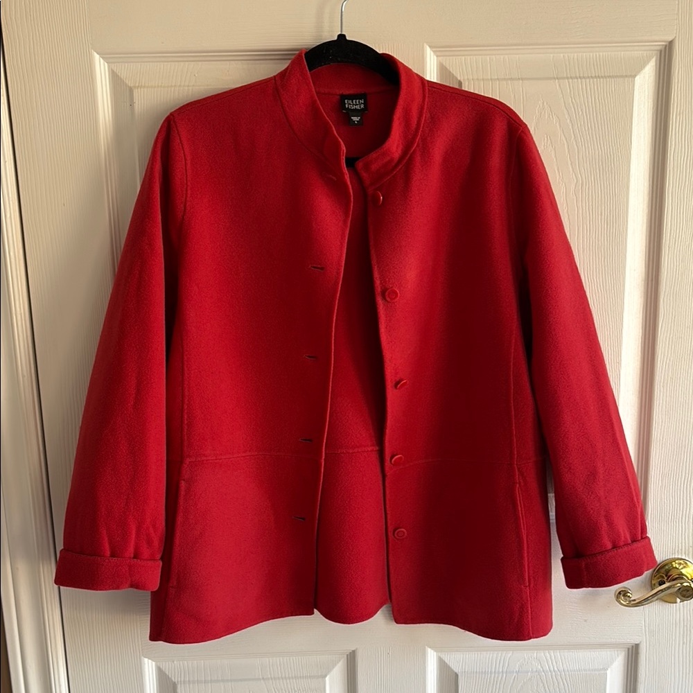 Eileen Fisher Vibrant Red Women's Blazer